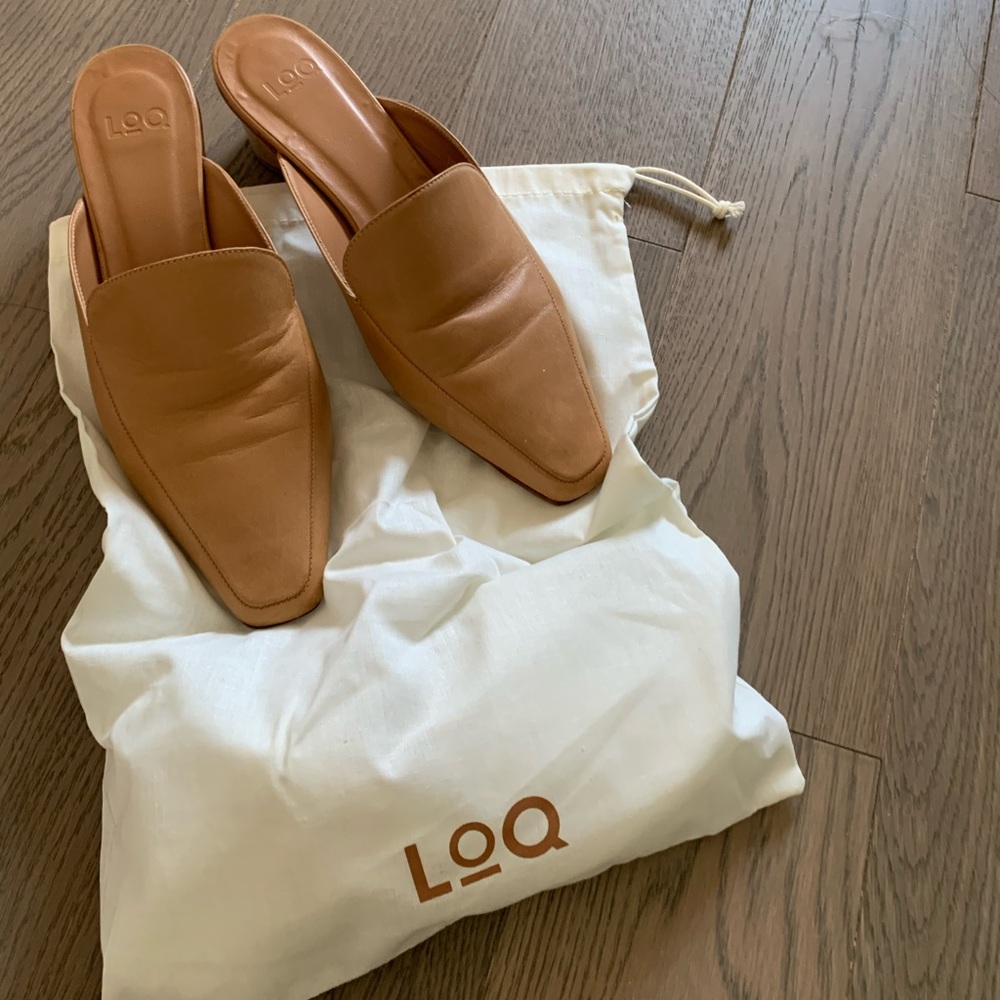 LoQ Belen Mules in Beige